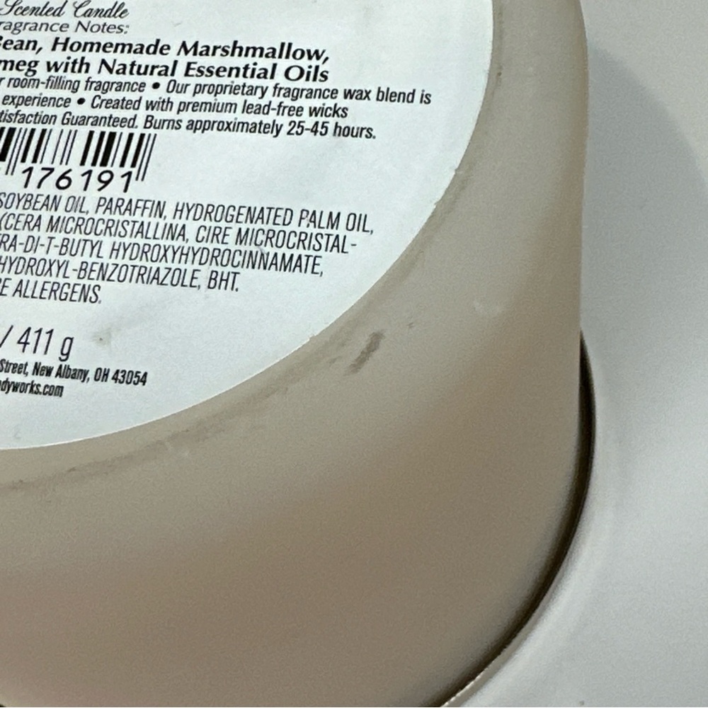 Bath & Body Works White Barn Vanilla Bean 3-Wick Candle, 14.5 oz - Ivory *READ* - Picture 6 of 12
